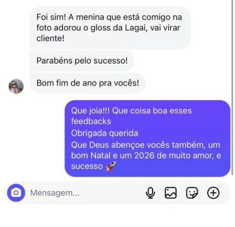 Depoimento real de cliente sobre os resultados dos produtos Lagai