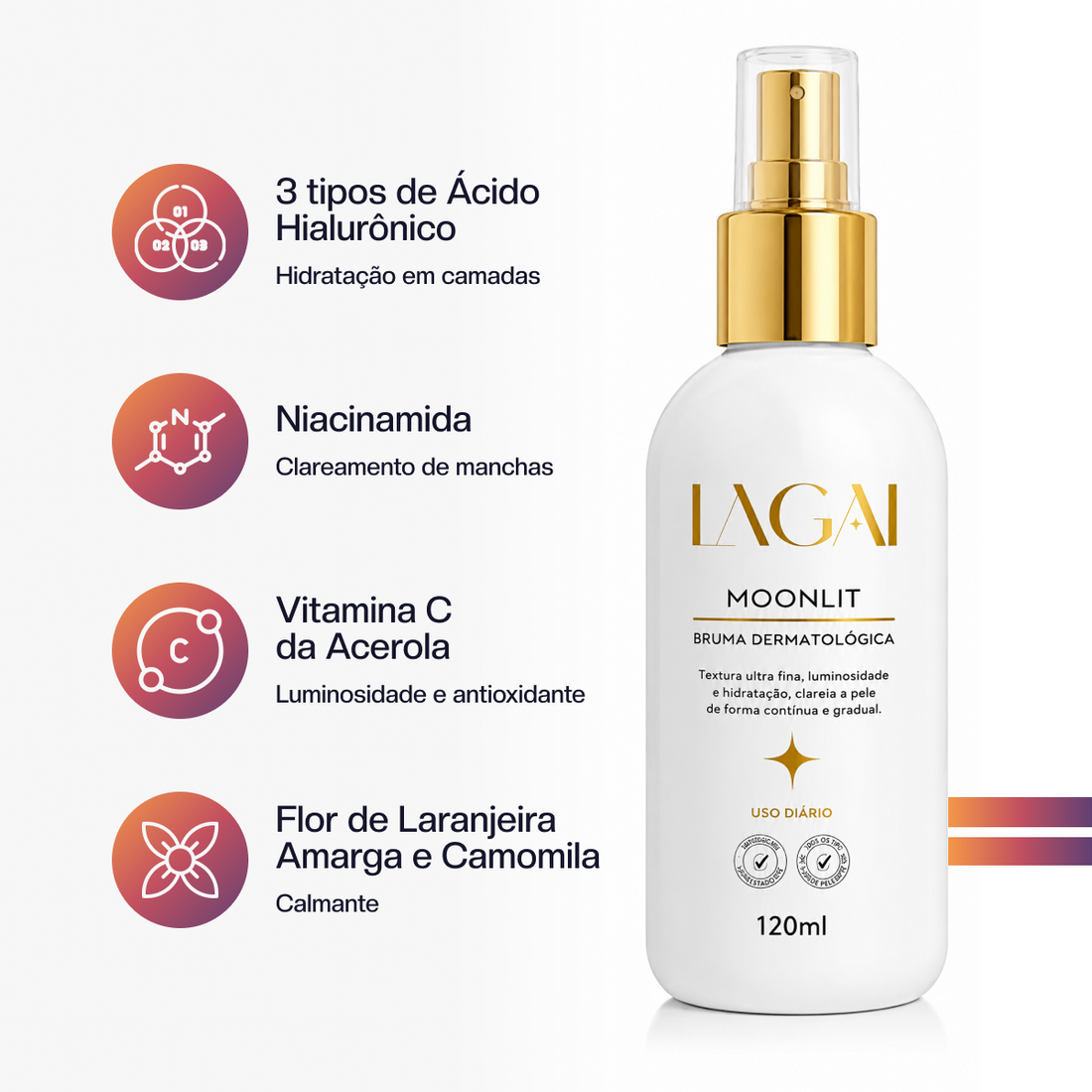 Bruma Clareadora Dermatológica MoonLit 120ml