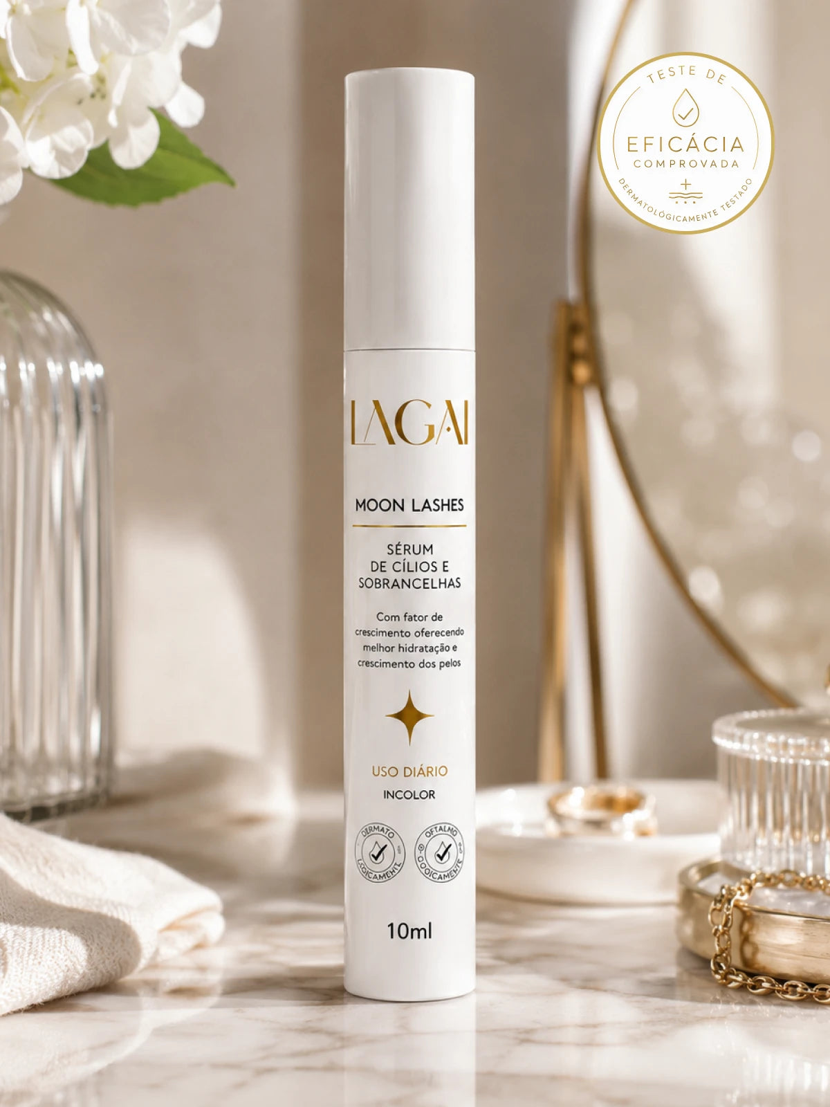 Sérum de Crescimento para Cílios e Sobrancelhas Moon Lashes 10g