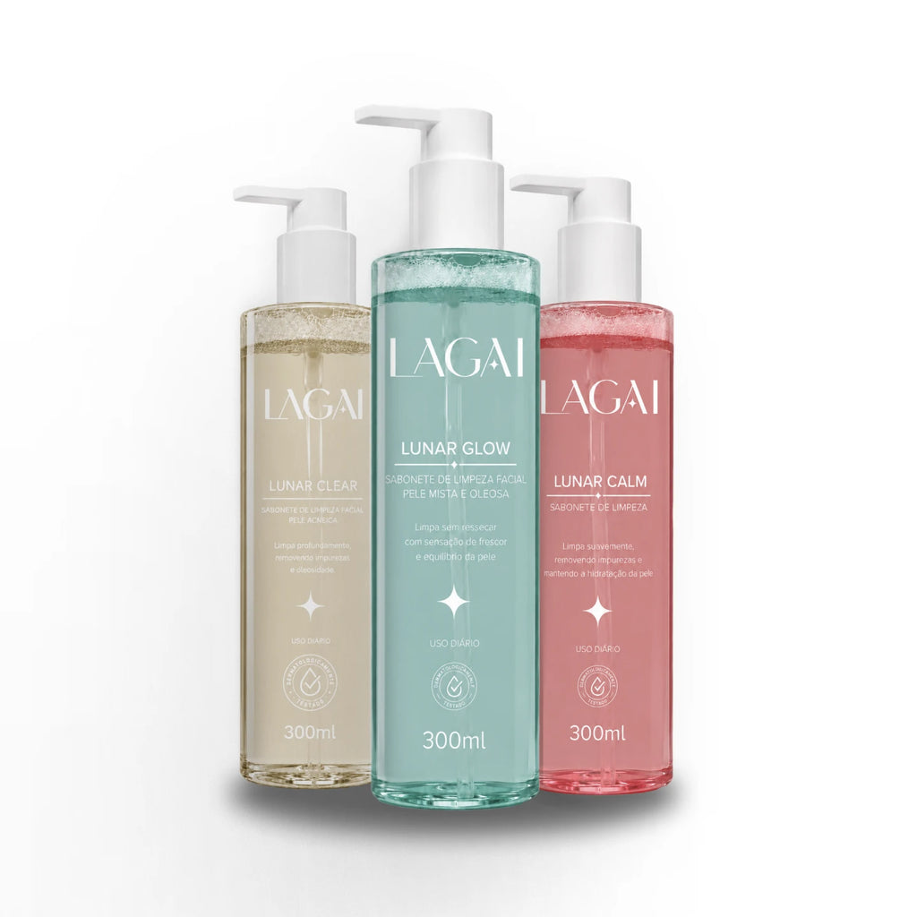 Kit Trio Completo Sabonetes Lunares - Glow + Clear + Calm ®