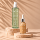 Kit Lunar Glow + Lunar Face da Lagai: Sabonete Facial Lunar Glow 300ml e Iluminador Facial Lunar Face 30ml