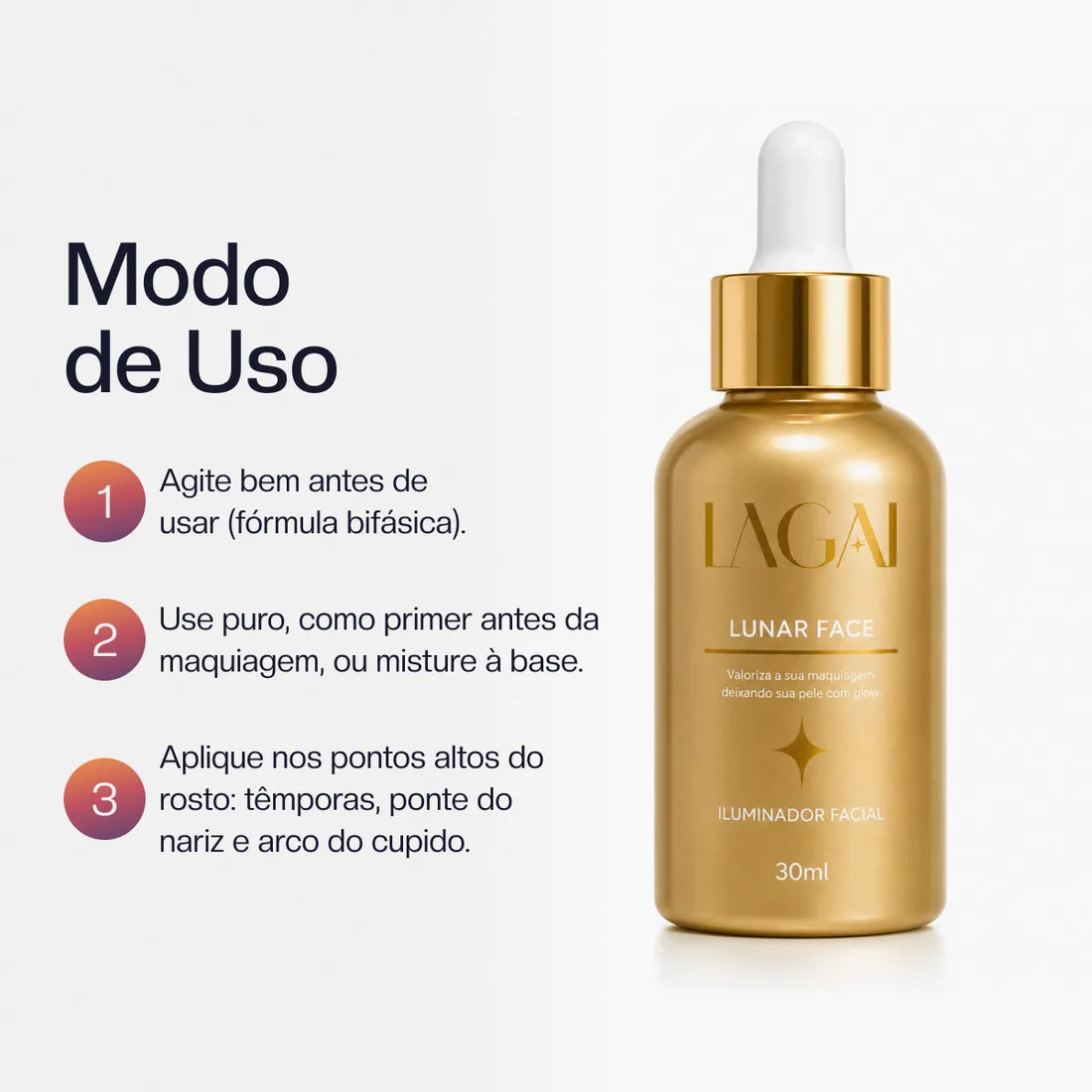 Iluminador Bifásico Facial Lunar Face 30ml