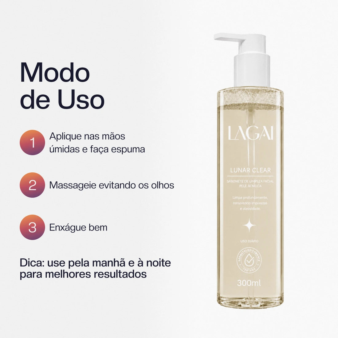 Sabonete Facial Pele Acneica Lunar Clear