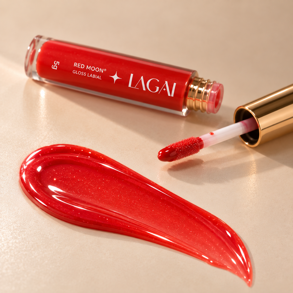 MOON GLOW 2019.2020 リミテッドエディション Gloss Labial Red Moon 5g - Cor e Brilho Intenso